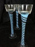 Beaded Candle Holders - Blue Hue Wrap 2 small