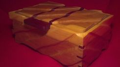 Hand Carved Cherry Jewelry Box 1 small