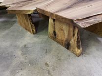 Butternut End Table Coffee Table Or Bench Wide Crotch Grain Very Rare 2 small