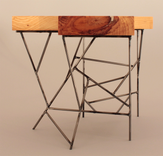 Salvaged Wood Side Tables 1 small