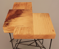 Salvaged Wood Side Tables 5 small