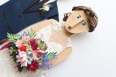 Wedding Portrait Custom Made From Paper Cutouts 11 X 14 3 small