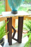 Urban Industrial Accent Pedestal, Art Table, Art Pedestal 2 small