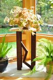 Urban Industrial Accent Pedestal, Art Table, Art Pedestal 4 small