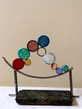 Surf - An Abstract Sculpture In Steel, Glass And Marble 2 small