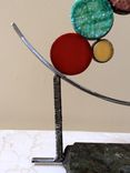 Surf - An Abstract Sculpture In Steel, Glass And Marble 6 small