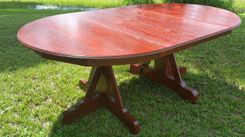 Solid Oak Hardwood Dining Table 2 small