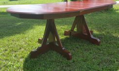 Solid Oak Hardwood Dining Table 3 small
