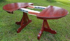 Solid Oak Hardwood Dining Table 4 small