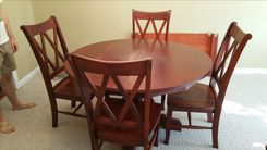 Solid Oak Hardwood Dining Table 5 small