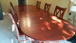 Solid Oak Hardwood Dining Table 6 small