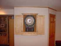 Maple Dart Board Cabinets 1 small