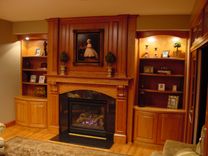 Fireplace Mantel And Built-In Shelving 1 small