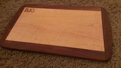 Monogrammed Walnut / Maple Laser Engraved Cutting Board 2 small