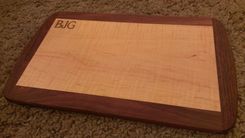 Monogrammed Walnut / Maple Laser Engraved Cutting Board 3 small