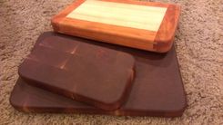 Walnut / Maple And Cherry Cutting Boards 4 small
