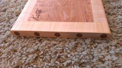 Maple And Cherry Cutting Board - Personalized Engraving / Monogram 1 small