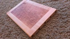 Maple And Cherry Cutting Board - Personalized Engraving / Monogram 4 small