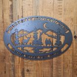 Custom Lake Night Wildlife Sign With Couples 4 small