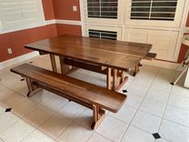 Walnut Table And Benches 5 small
