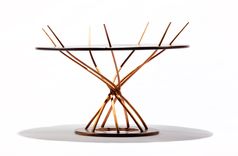 Peruvian Walnut Sculptural Table 3 small