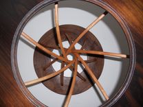 Peruvian Walnut Sculptural Table 4 small