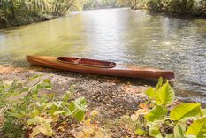 Wooden Strip Kayak - Micro Bootlegger Design 2 small