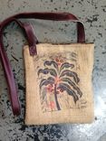 Up Cycled Burlap Tablet Bag 4 small