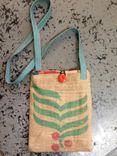 Up Cycled Burlap Tablet Bag 5 small