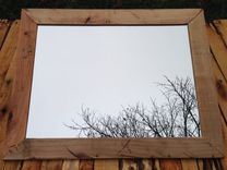 Rustic Bathroom Mirror-Upcycled & Reclaimed-In Rustic Woods Including Red Oak, Maple, Cedar&/Or Pine 3 small