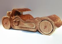 3 Drawer Motorcycle Shaped Pine Bandsaw Box - B2004 1 small