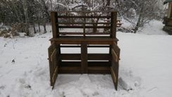 Barnwood Hutch. Made From Wood Reclaimed In Western Montana 4 small