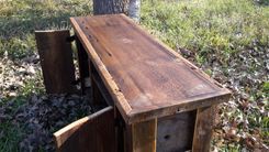 Authentic Montana Made Barnwood Tv Stand 4 small