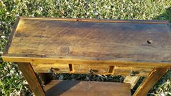 Authentic Montana Made Barnwood Sofa Table/Entryway Table 2 small