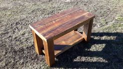 Reclaimed Rustic Barnwood Coffee Table. Made In Montana 1 small