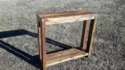 Reclaimed Barnwood Sofa Table. Made In Montana 1 small