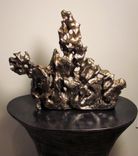 Abstract Sculpture 'The Horseman' Ceramic Bronze Finish 1 small