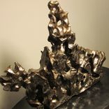 Abstract Sculpture 'The Horseman' Ceramic Bronze Finish 2 small