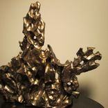 Abstract Sculpture 'The Horseman' Ceramic Bronze Finish 5 small