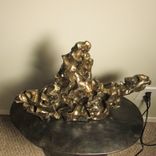 Abstract Sculpture 'The Horseman' Ceramic Bronze Finish 6 small