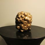 The Golden Brain Abstract Ceramic Sculpture With Bronze Finish 1 small