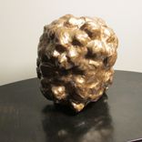 The Golden Brain Abstract Ceramic Sculpture With Bronze Finish 2 small