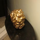 The Golden Brain Abstract Ceramic Sculpture With Bronze Finish 4 small