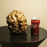 The Golden Brain Abstract Ceramic Sculpture With Bronze Finish 5 small