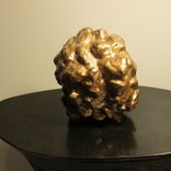 The Golden Brain Abstract Ceramic Sculpture With Bronze Finish 6 small
