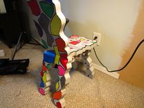Art Chair By Artist Shawn Tyler, Homage To Jean Dubuffet Functional Art Object 6 small