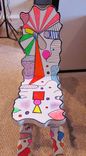 Art Chair By Artist Shawn Tyler, Homage To Jean Dubuffet Functional Art Object 4 small