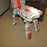 Art Chair By Artist Shawn Tyler, Homage To Jean Dubuffet Functional Art Object 5 small