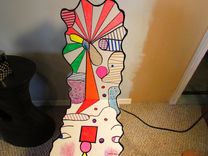 Art Chair By Artist Shawn Tyler, Homage To Jean Dubuffet Functional Art Object 3 small