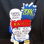 Batman Comic Book Fight Noise Art Chair By Artist Shawn Tyler Batonomatopoeia 3 small